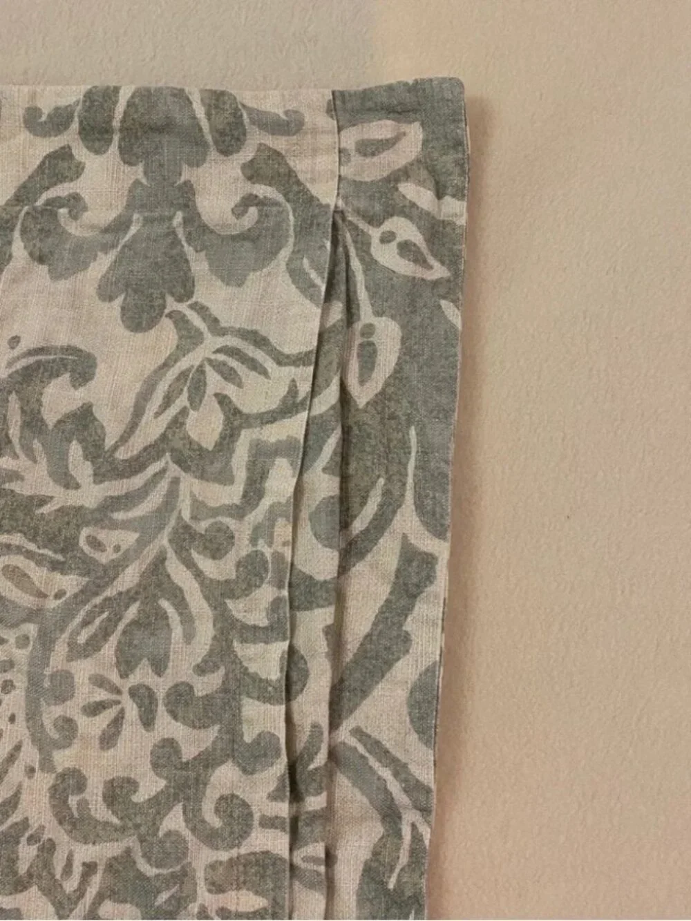Restoration Hardware blue green Italian Fiore flora 100% cotton standard sham